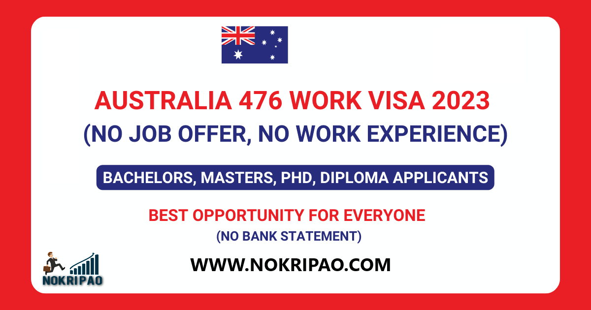 Australia 476 Work Visa in 2023 (No Job offer Required)