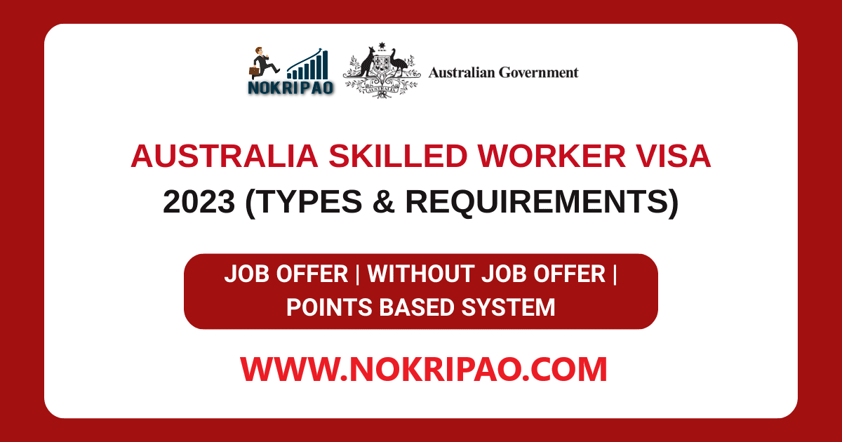 Australia Skilled Worker Visa 2023