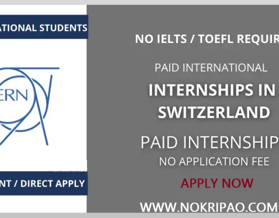 Switzerland CERN Short Term Internship 2023-24 for International Students Geneva- Apply Now